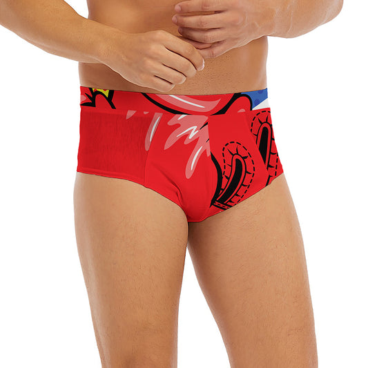 Pop Art Boxing Gloves Print Men's Briefs