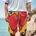 Pop Art Boxing Gloves Print Men's Cargo Shorts
