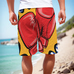Pop Art Boxing Gloves Print Men's Cargo Shorts
