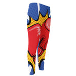 Pop Art Boxing Gloves Print Men's Compression Pants