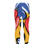 Pop Art Boxing Gloves Print Men's leggings