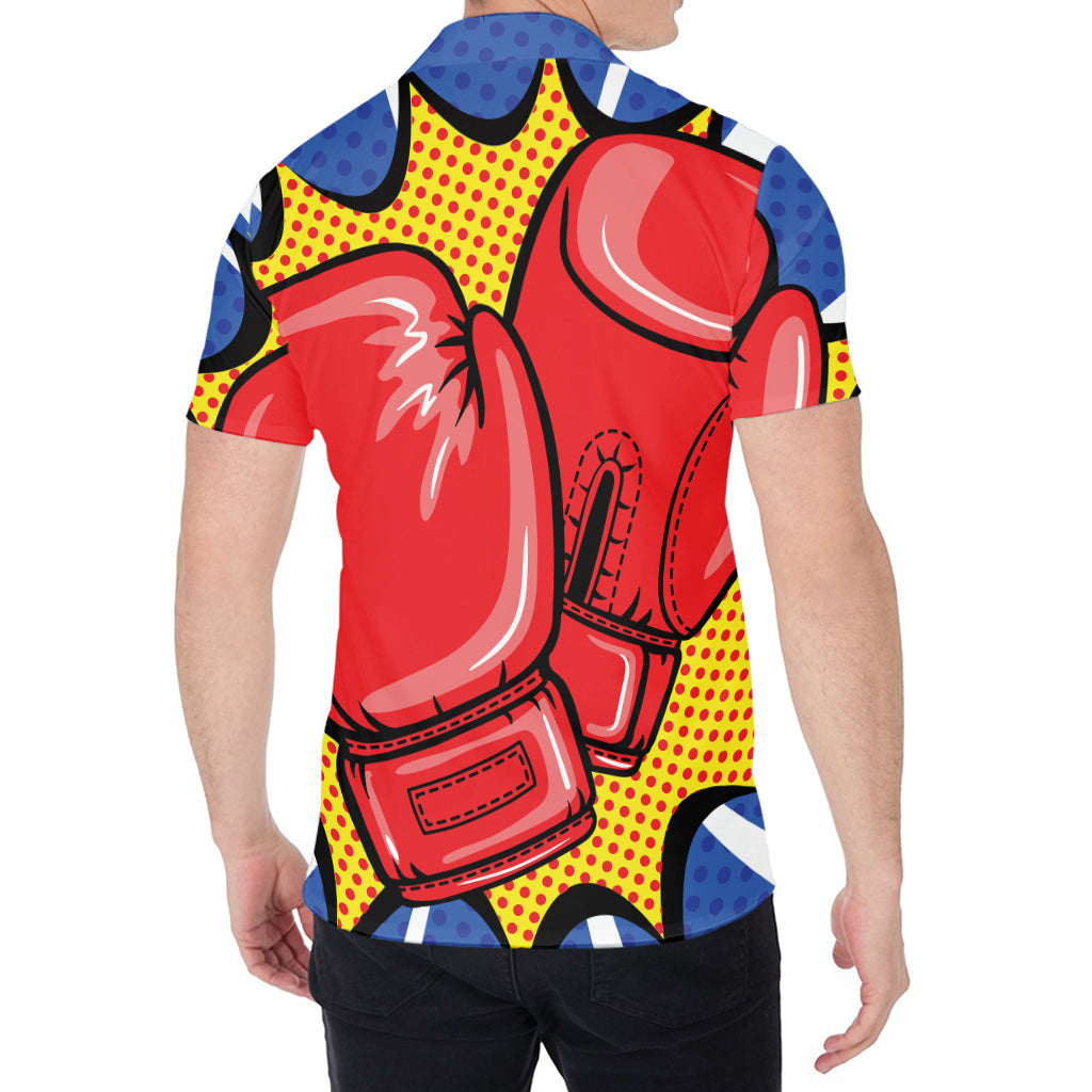 Pop Art Boxing Gloves Print Men's Shirt