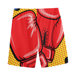 Pop Art Boxing Gloves Print Men's Sports Shorts