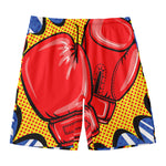 Pop Art Boxing Gloves Print Men's Swim Trunks
