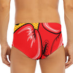 Pop Art Boxing Gloves Print Men's Triangle Swim Briefs