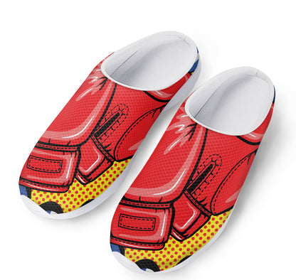 Pop Art Boxing Gloves Print Mesh Casual Shoes