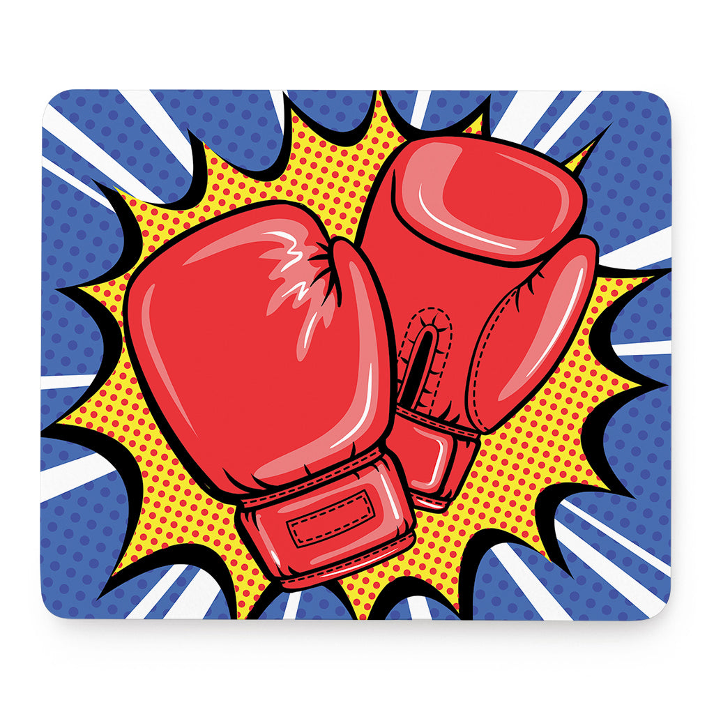 Pop Art Boxing Gloves Print Mouse Pad
