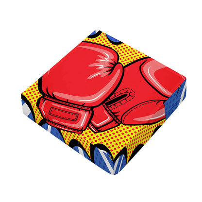 Pop Art Boxing Gloves Print Outdoor Seat Cushion Cover