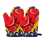 Pop Art Boxing Gloves Print Oven Mitts