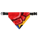 Pop Art Boxing Gloves Print Over The Collar Dog Bandana