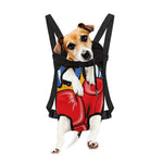 Pop Art Boxing Gloves Print Pet Carrier Backpack