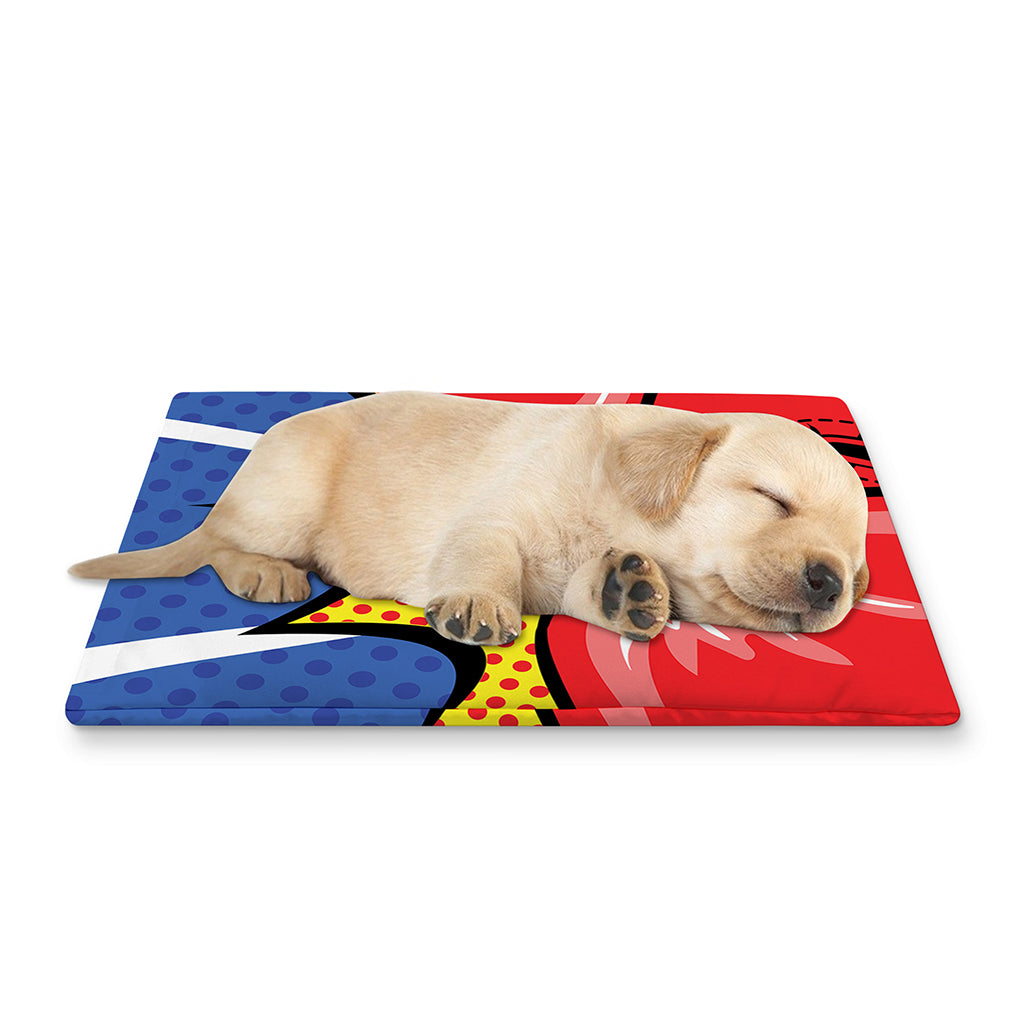 Pop Art Boxing Gloves Print Pet Cooling Mat Cover