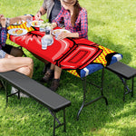 Pop Art Boxing Gloves Print Picnic Table Cover