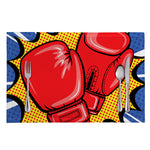 Pop Art Boxing Gloves Print Placemat