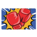 Pop Art Boxing Gloves Print Polyester Doormat
