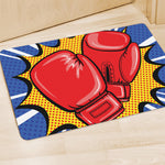 Pop Art Boxing Gloves Print Polyester Doormat