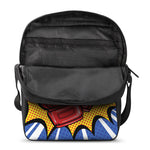 Pop Art Boxing Gloves Print Rectangular Crossbody Bag