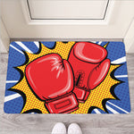 Pop Art Boxing Gloves Print Rubber Doormat