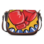 Pop Art Boxing Gloves Print Saddle Bag