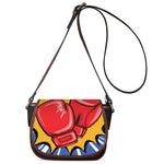 Pop Art Boxing Gloves Print Saddle Bag