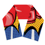Pop Art Boxing Gloves Print Scarf