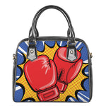 Pop Art Boxing Gloves Print Shoulder Handbag