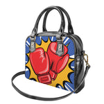 Pop Art Boxing Gloves Print Shoulder Handbag