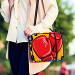 Pop Art Boxing Gloves Print Shoulder Strap Bible Bag