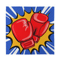 Pop Art Boxing Gloves Print Silk Bandana
