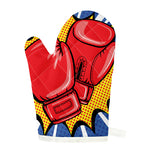 Pop Art Boxing Gloves Print Single Oven Mitt