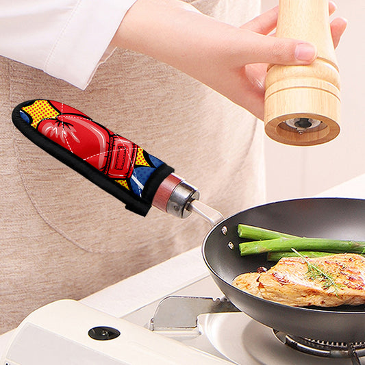 Pop Art Boxing Gloves Print Skillet Handle Cover