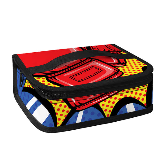Pop Art Boxing Gloves Print Small Lunch Bag