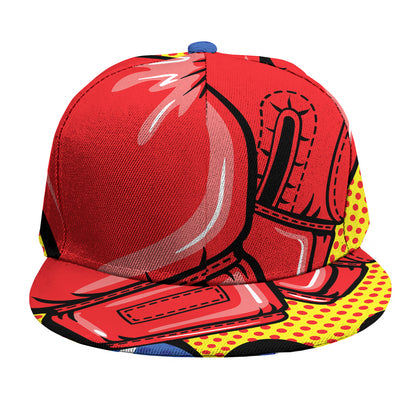 Pop Art Boxing Gloves Print Snapback Cap