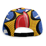 Pop Art Boxing Gloves Print Snapback Cap