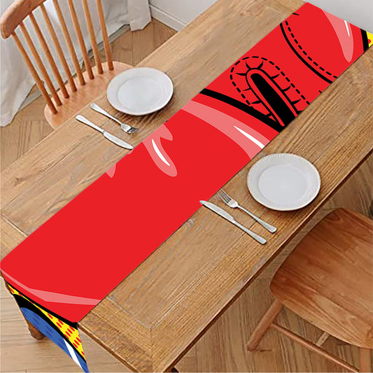 Pop Art Boxing Gloves Print Table Runner