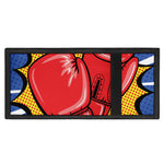 Pop Art Boxing Gloves Print Trifold Wallet
