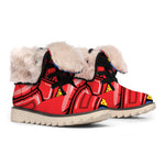Pop Art Boxing Gloves Print Winter Boots