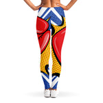 Pop Art Boxing Gloves Print Women's Leggings