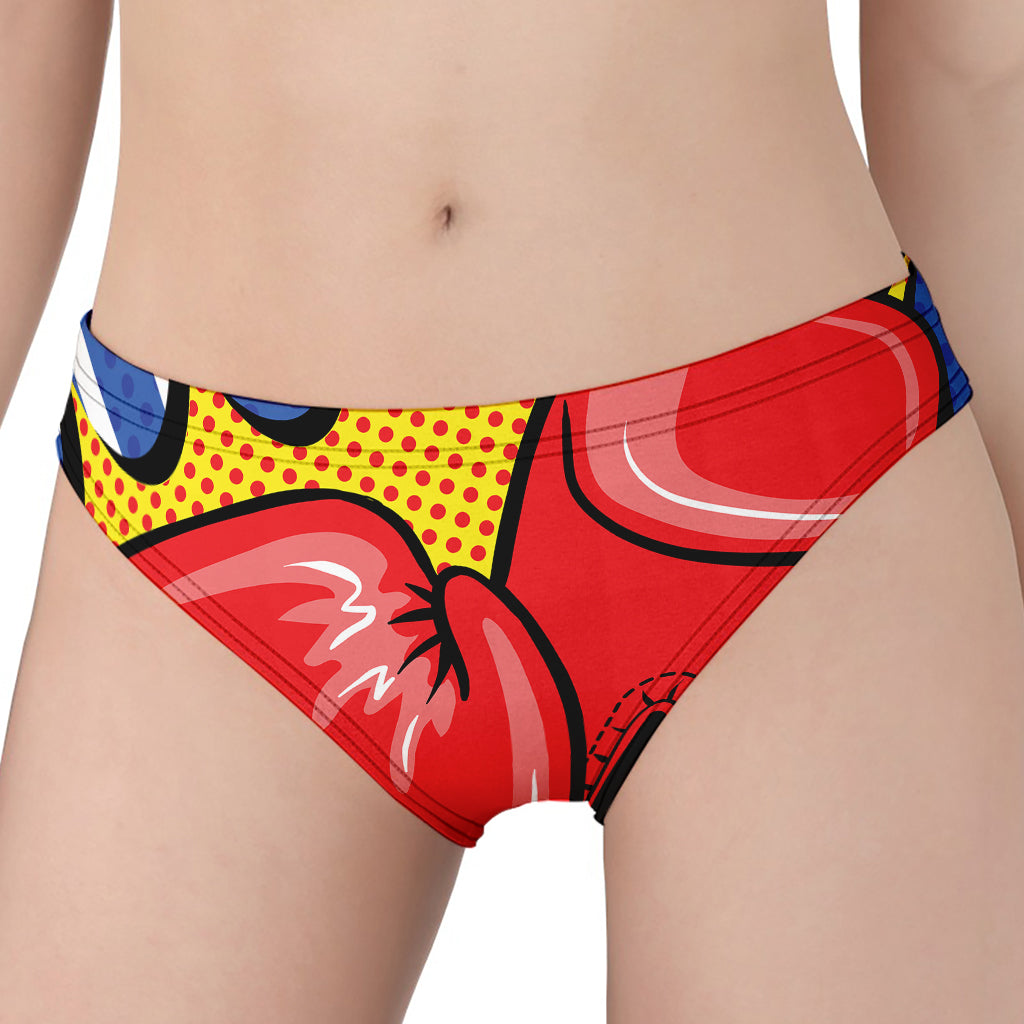 Pop Art Boxing Gloves Print Women's Panties