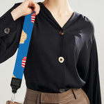 Popcorn Box Pattern Print Bag Strap