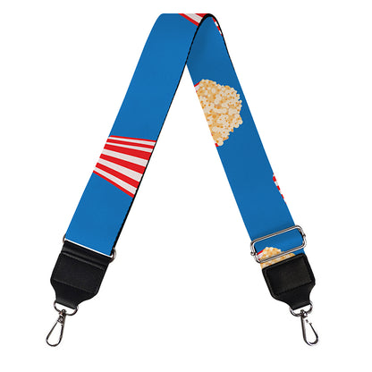 Popcorn Box Pattern Print Bag Strap