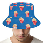Popcorn Box Pattern Print Bucket Hat