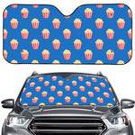 Popcorn Box Pattern Print Car Windshield Sun Shade