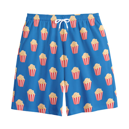 Popcorn Box Pattern Print Cotton Shorts