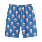 Popcorn Box Pattern Print Cotton Shorts