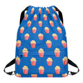 Popcorn Box Pattern Print Drawstring Backpack