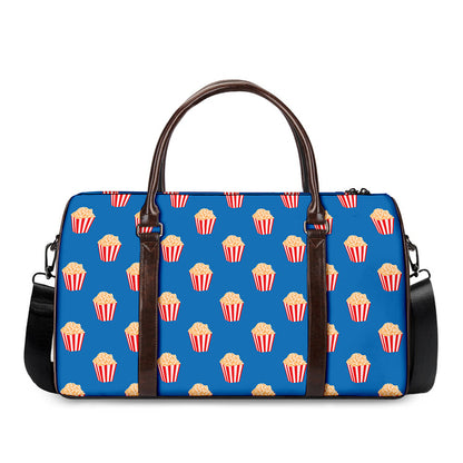 Popcorn Box Pattern Print Duffle Bag
