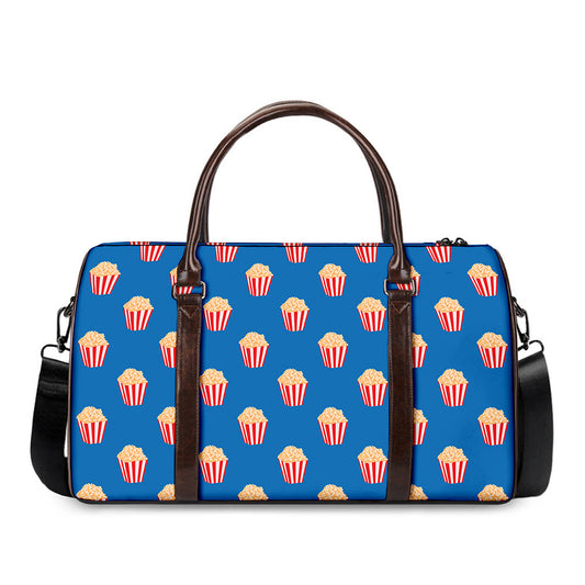 Popcorn Box Pattern Print Duffle Bag