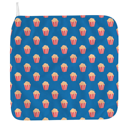 Popcorn Box Pattern Print Hand Towel