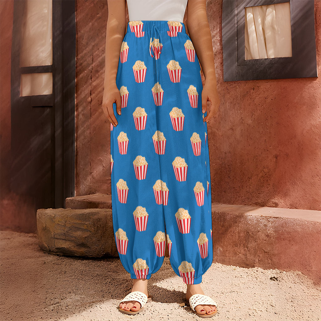 Popcorn Box Pattern Print Harem Pants